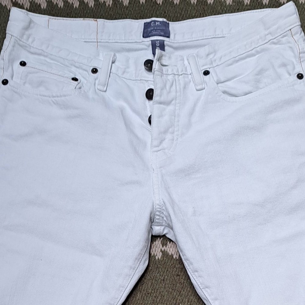 Men's Club Monaco White Jeans - 30x32